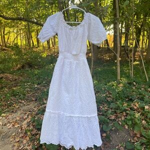 Betsey Johnson white eyelet dress